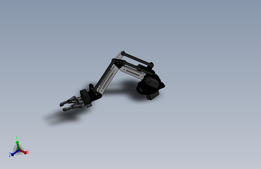 机械臂、机械爪、物体运输机器人手臂3DOF