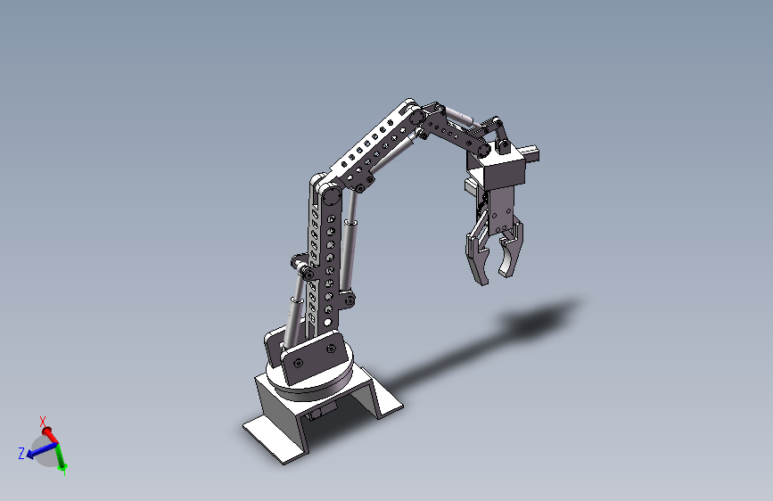 机械臂、机械爪、液压驱动的六自由度机械臂