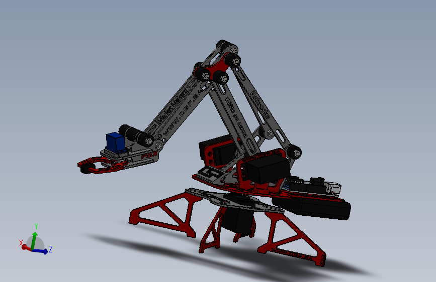 机械臂、机械爪、3d打印机械臂