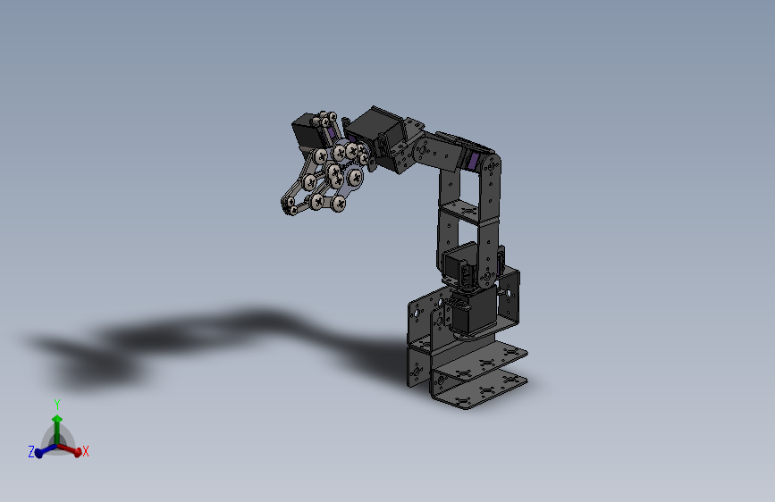机械臂、机械爪、6DOF伺服机械臂