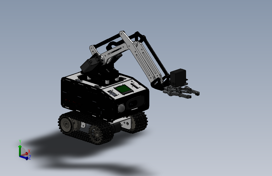 机械臂、机械爪、机械臂履带车