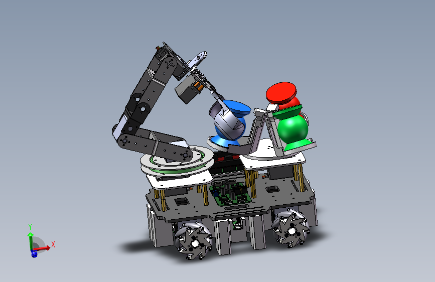 机械臂、机械爪、机械臂物流装配小车