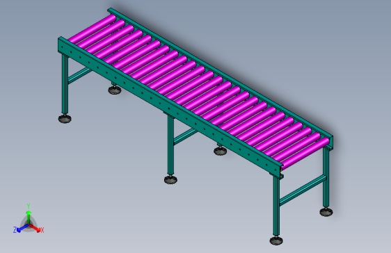 空调-积放辊筒线2500X600X750（输送线 流水线）