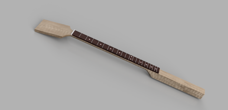 CBG 吉他琴颈毛坯 25.5 英寸音阶