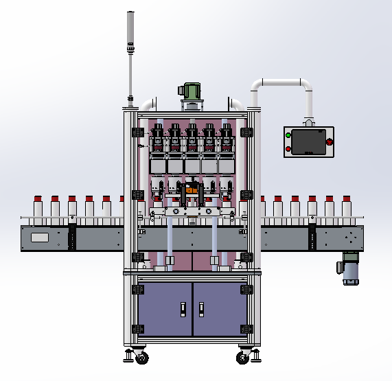 五头伺服直线旋盖封口机