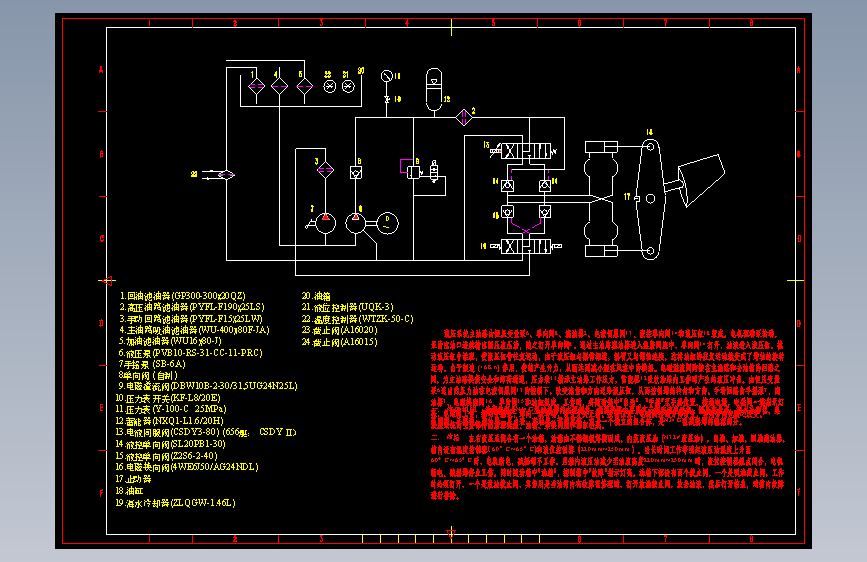 NJ4G型减摇鳍液压原理图