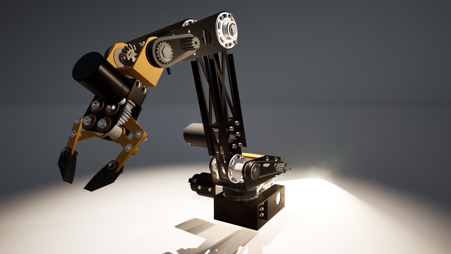 简易5自由度机械臂结构