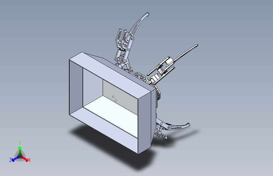 六足式灾后救援探测机器人