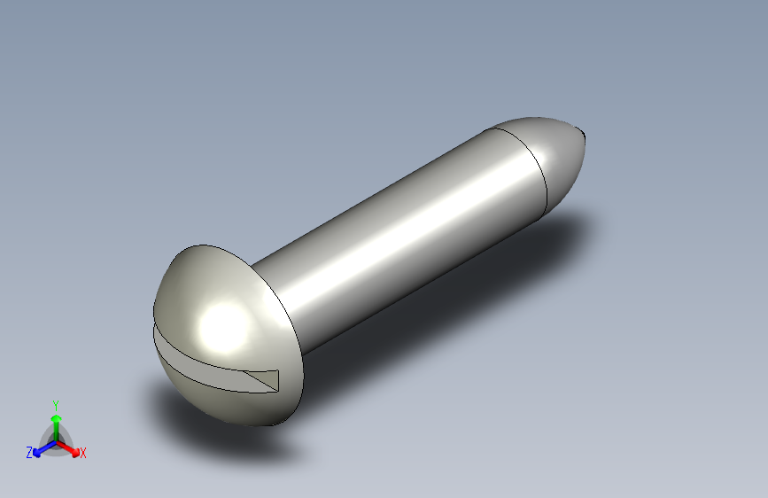 GB99-86 开槽半圆头木牙螺钉