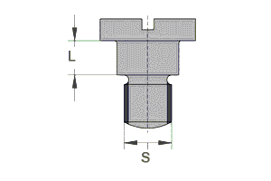 GB830-88 开槽圆柱头轴位螺钉