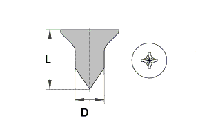 GB846_CH-85 H型槽C型沉头自攻螺钉