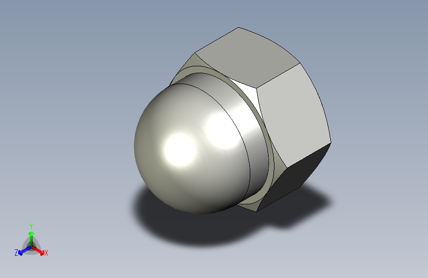 GB923_B-88 盖形螺母,B级