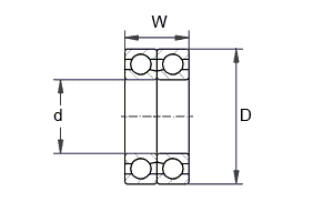 GB-T292_B_C_DF-1994 滚动轴承角接触球轴承
