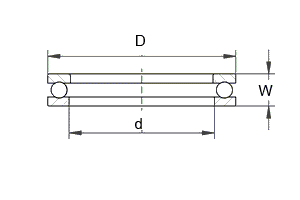 GB-T301_51000-1995 滚动轴承推力球轴承