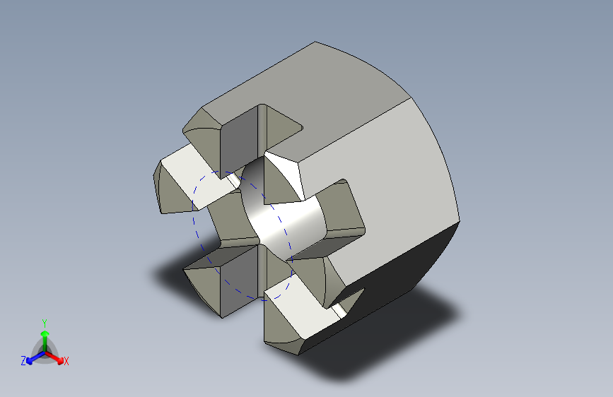 GB-T6179-1986 1型六角开槽螺母 C级