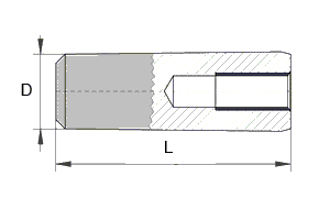 GB-T118_B-2000 B型内螺纹圆锥销