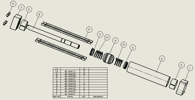 50x20x120mm带弹簧缓冲的拉杆式气缸 sw21