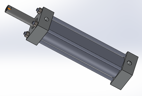 50x20x120mm带弹簧缓冲的拉杆式气缸 sw21
