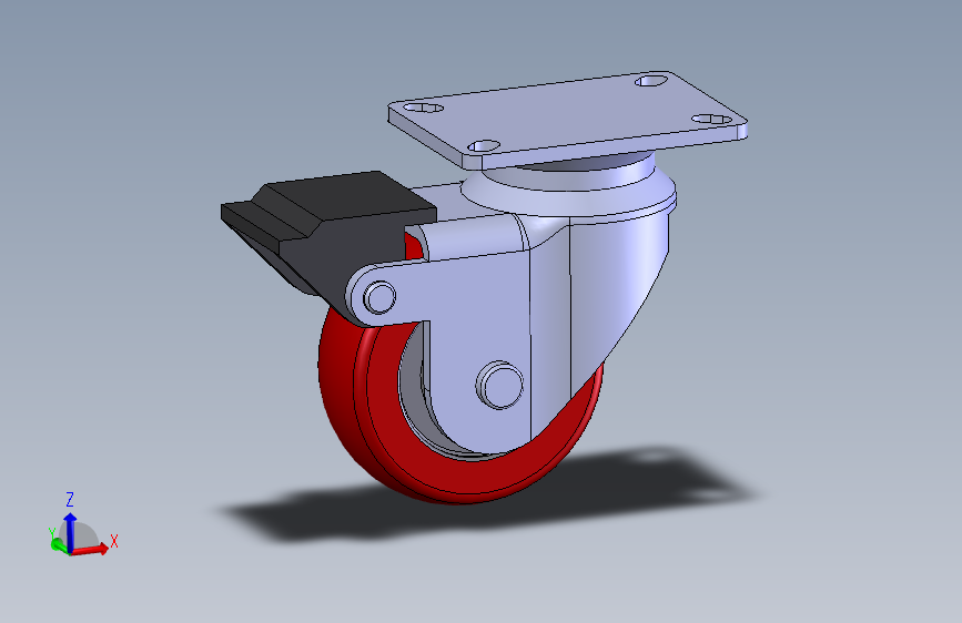 万向轮、轮子、环球脚轮(双刹)