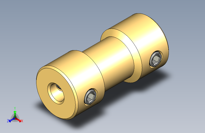 3mm - 3mm 联轴器 主视图