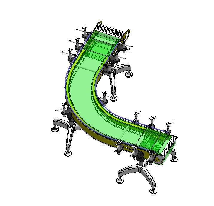 A9 90度转弯网带输送机
