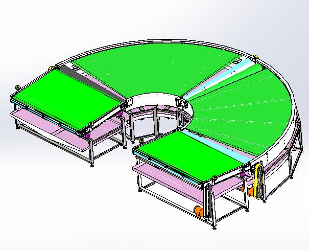 A21 90度转弯皮带线加1.4M皮带线