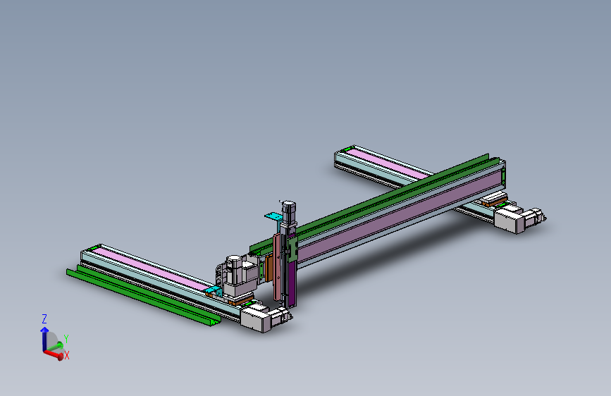 直线模组、三坐标系、347x1591x991