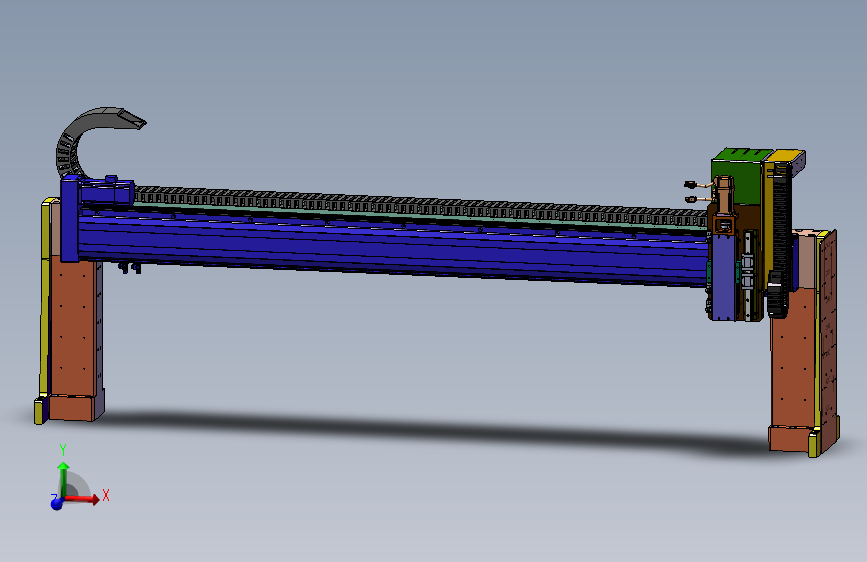 直线模组、三坐标系、1860x222模组