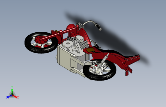 摩托车三维模型