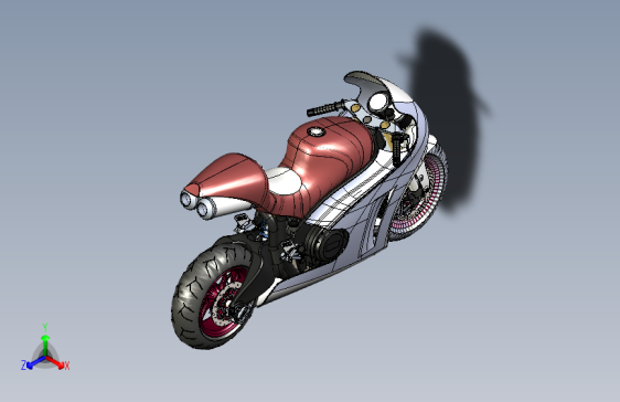 摩托车（CATIA V5 R21设计）