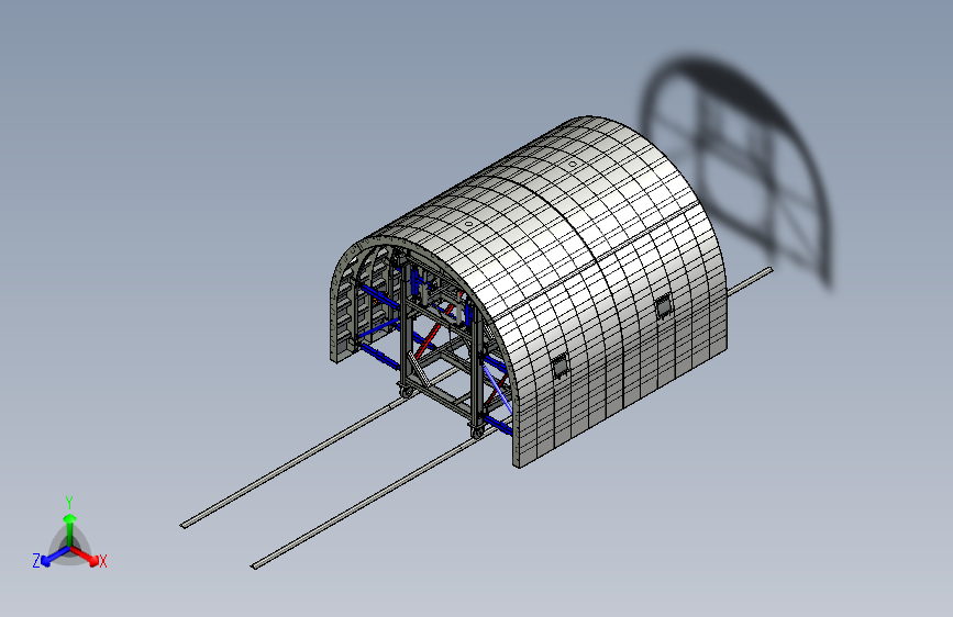 水电站隧道钢模台车