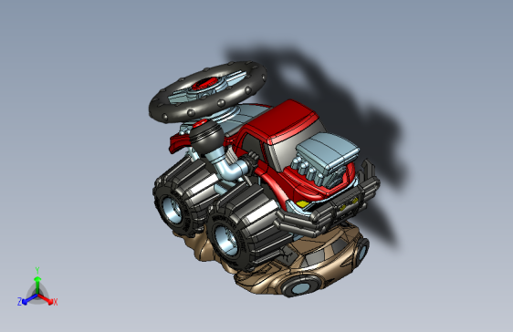 玩具重卡三维模型