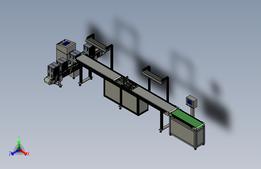 蓄电池极板分拣输送线（SW设计）