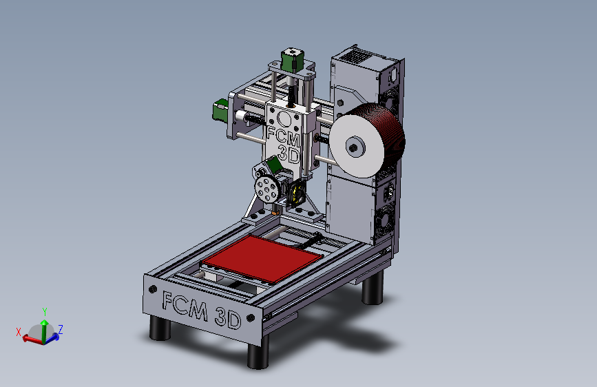 3D打印机、台式3D复制机（SW设计）