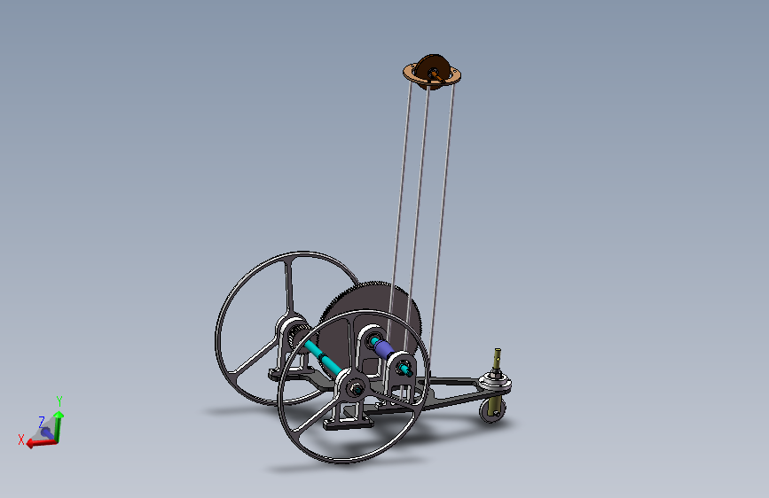 直线无碳小车（sw13可编辑）