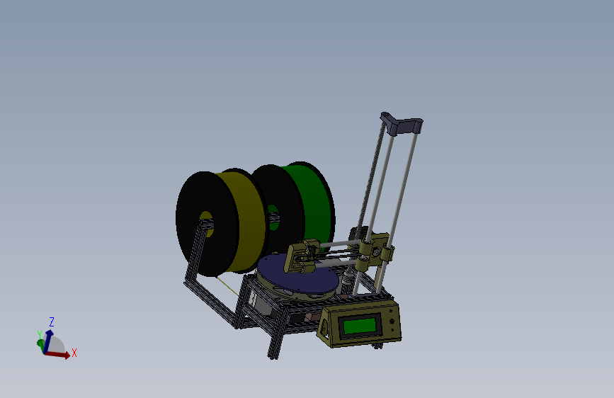 3D打印机、极坐标双色3D打印机
