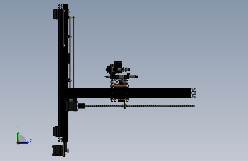 3D打印机、Xgentec 2020 3D打印机 左侧视图