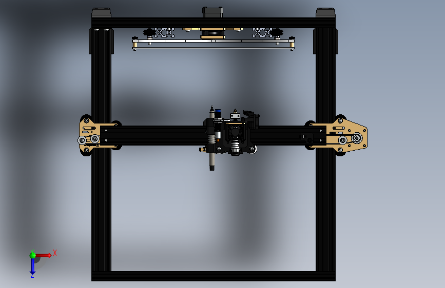 3D打印机、Xgentec 2020 3D打印机 俯视图