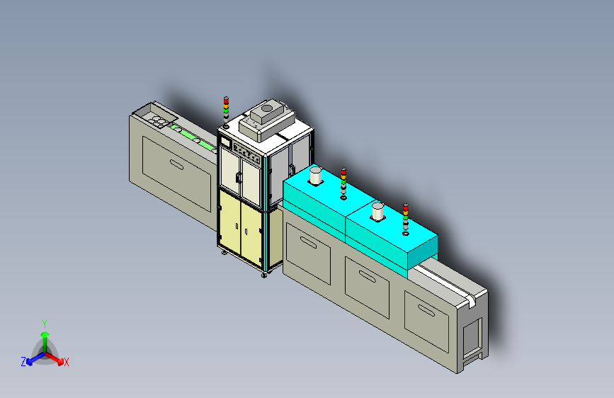 眼镜镜片点胶烘干流水线
