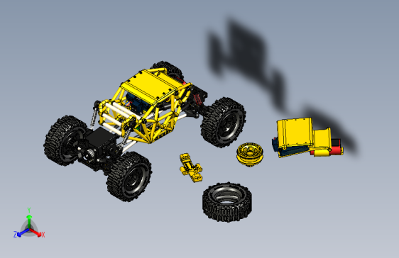 遥控微型攀爬车（SW设计）