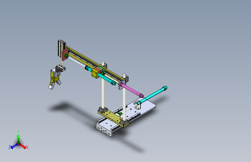 用于下料的直线抓取机构