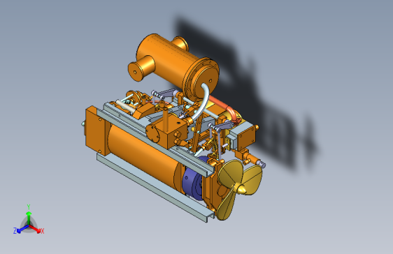 蒸汽机三维模型