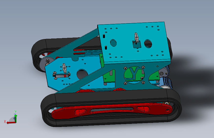 履带底盘、履带车、履带(18)