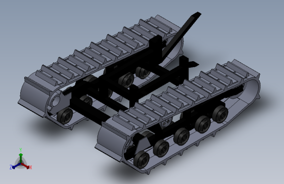 履带底盘、履带车、履带(25)
