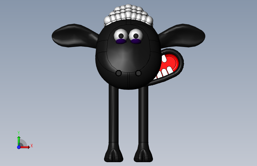 A2003581-《 sheep肖恩》 正面视图