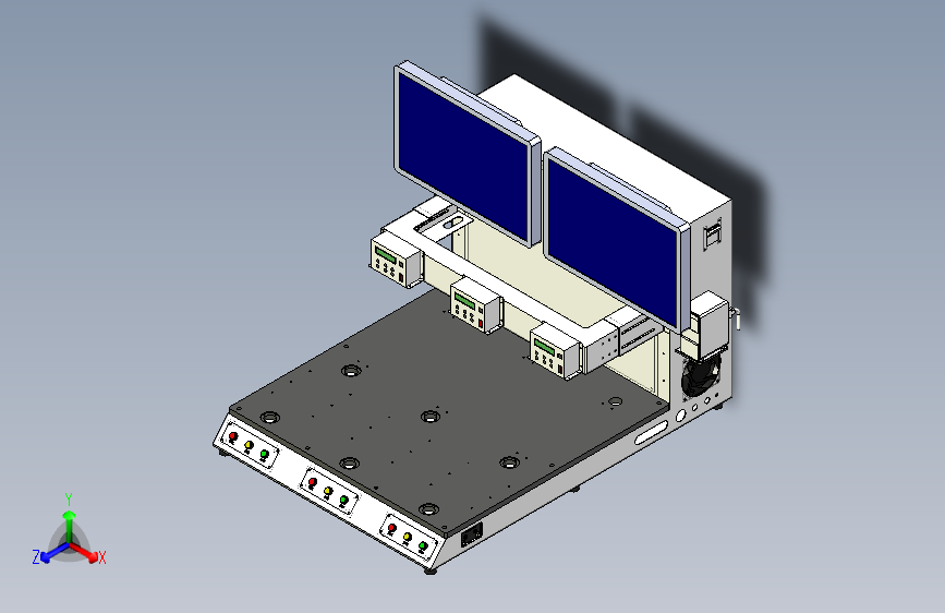 桌面式机箱钣金模型