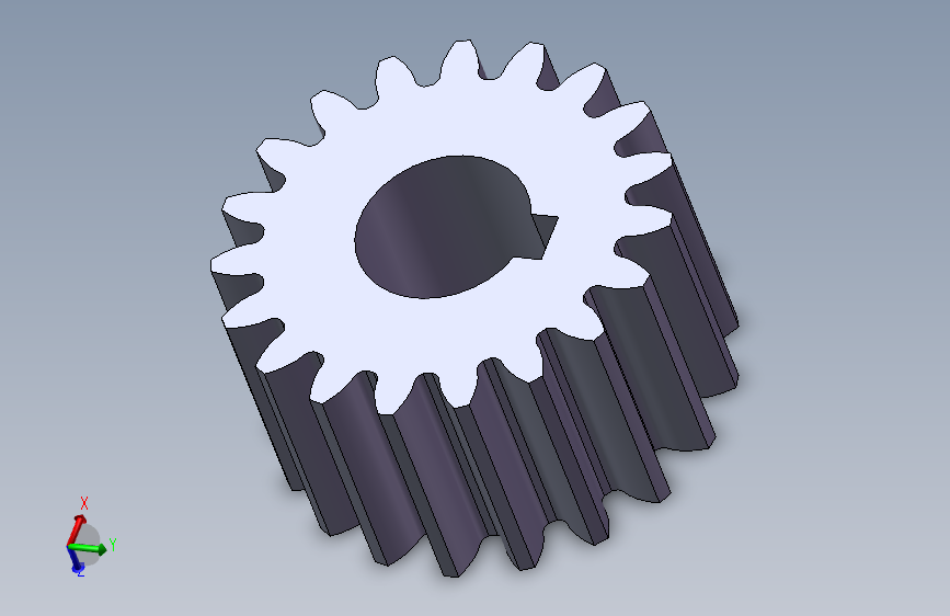 圆柱齿轮19.×2.5