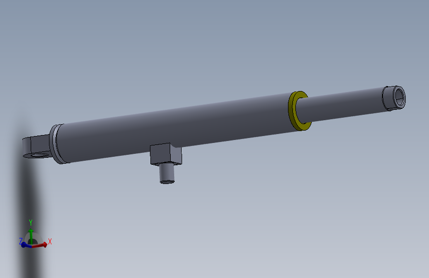 焊接式液压缸（带下底座）80x60x537.5 mm