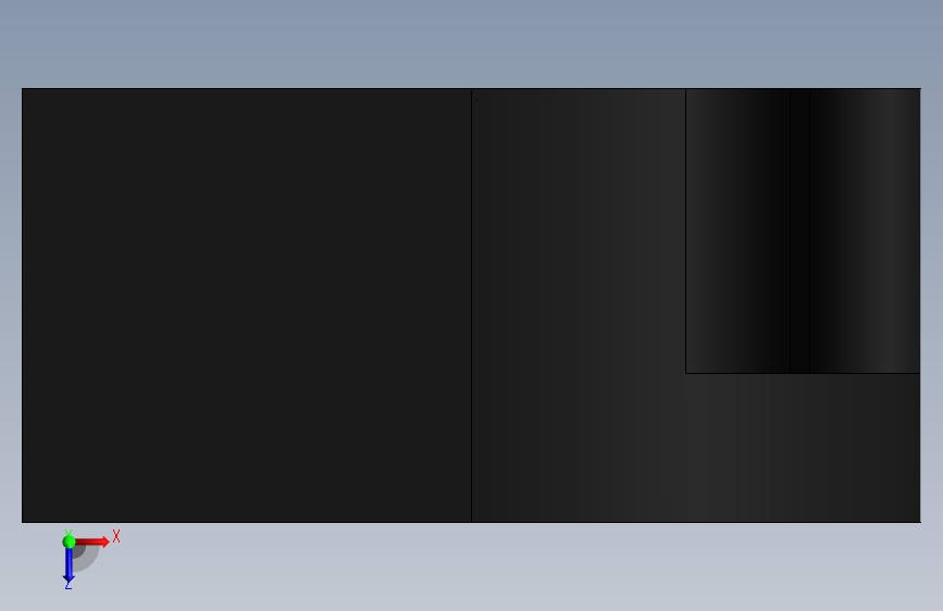 40x40x20散热风扇 俯视图
