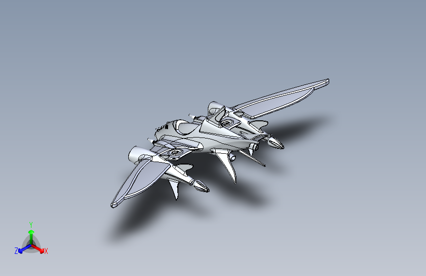 B2003378-鲨鱼导弹喷射机